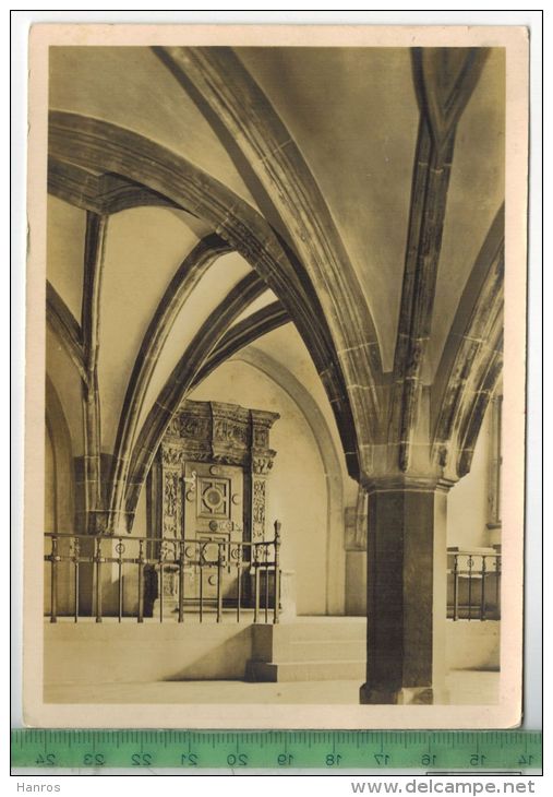 Rathaus Zu Breslau, Vorhalle Mit Tür Zur Alten Ratsstube, 1942Verlag: --------------,  Postkarte, Frankatur,  Stempel - Schlesien