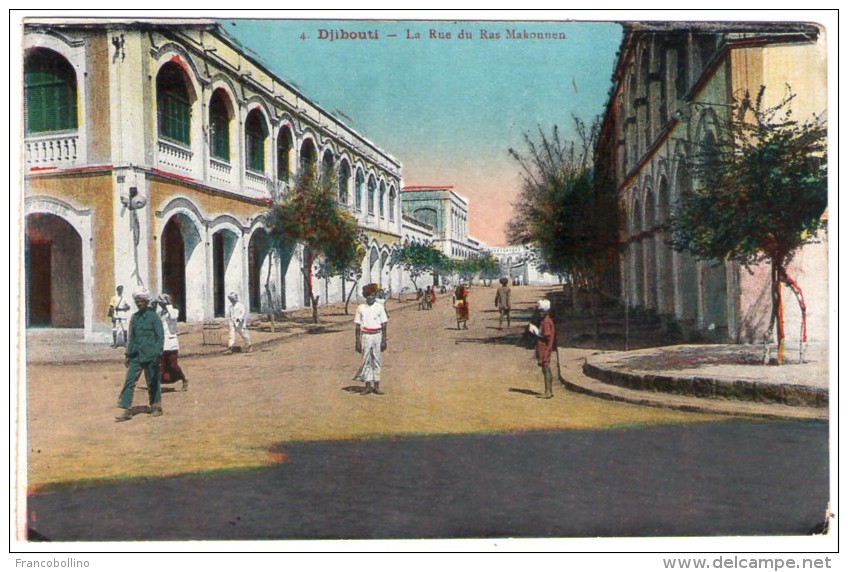 DJIBOUTI - LA RUE DU RAS MAKONNEN - Gibuti