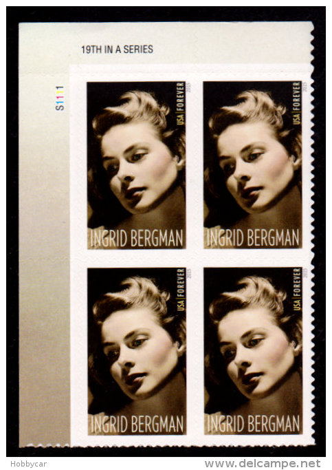 USA, 2015 Scott #5012, Legends Of Hollywood, Ingrid Bergman, PB/Ul With "19th In A Series", MNH, VF - Ongebruikt