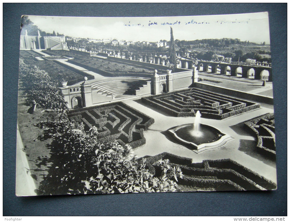 Italy: ROMA - VILLA PONTIFICIA DI CASTEL GANDOLFO Giardini Del Belvedere - 1950s Posted - Parken & Tuinen