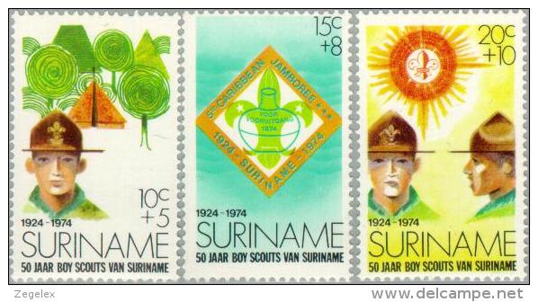 Suriname 1974 50 Years Scouting In Suriname - NVPH 627 Ongestempeld - Suriname ... - 1975