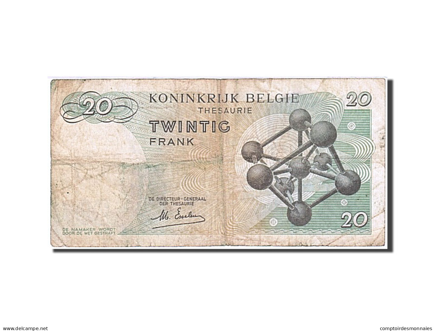 Billet, Belgique, 20 Francs, 1964, 1964-06-15, KM:138, TB - Autres & Non Classés