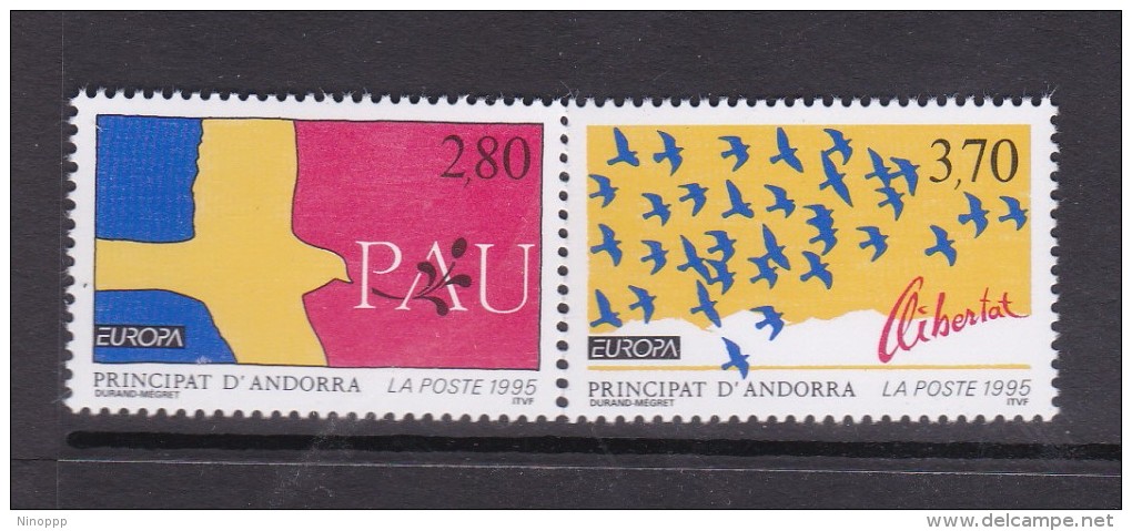 Andorra French  1995 Europa Set MNH - 1995