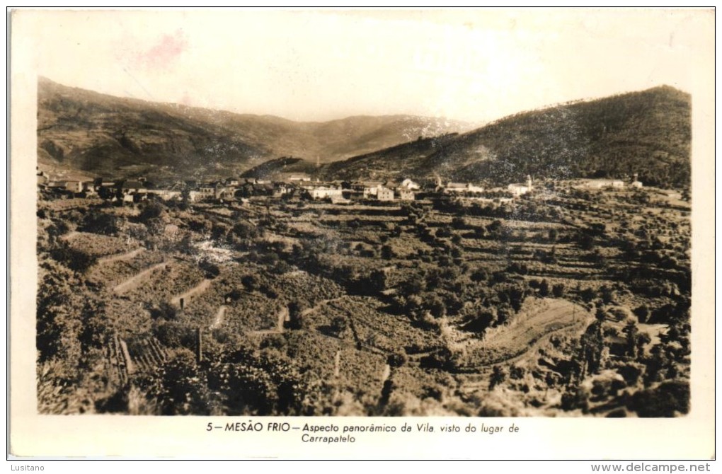 MESAO FRIO VILA E LUGAR DE CARRAPATELO  CIRCULADO COM SELO STAMP TIMBRE 1963 PORTUGAL (2 SCANS) - Vila Real