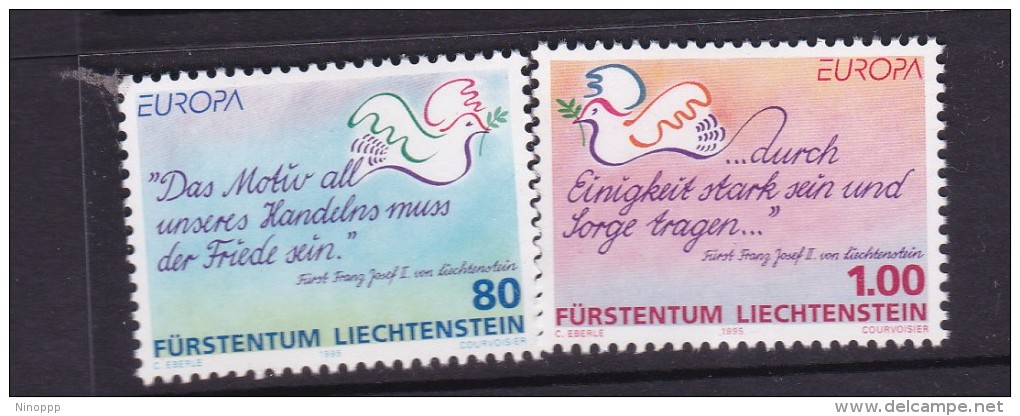 Liechtenstein 1995 Europa Set MNH - 1995