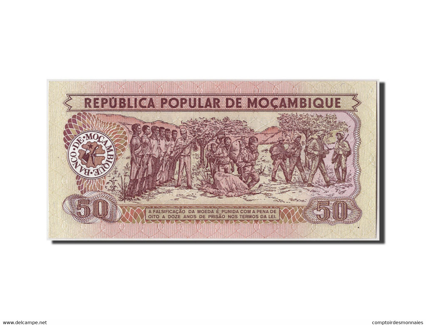 Billet, Mozambique, 50 Meticais, 1986, 1986-06-16, KM:129a, NEUF - Mozambique