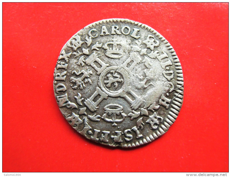 BRABANT Doubele Patard (Dubbele Stuiver) 1698 Antverpen RR! Karl II (1665-1700) - Other & Unclassified