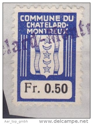 Heimat VD CHATELARD Gemeinde Steuermarke Auf Papierstück - Revenue Stamps