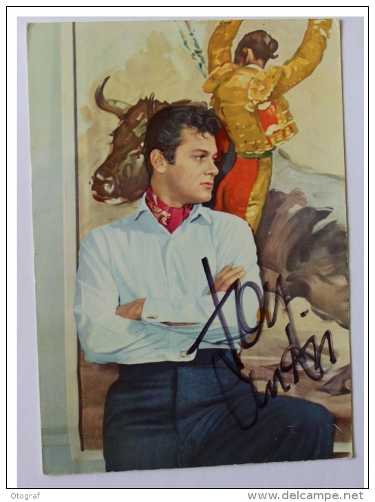 Acteur - Tony CURTIS - Hand Signed, Dédicace, Signé - Autographe Authentique- - Artisti