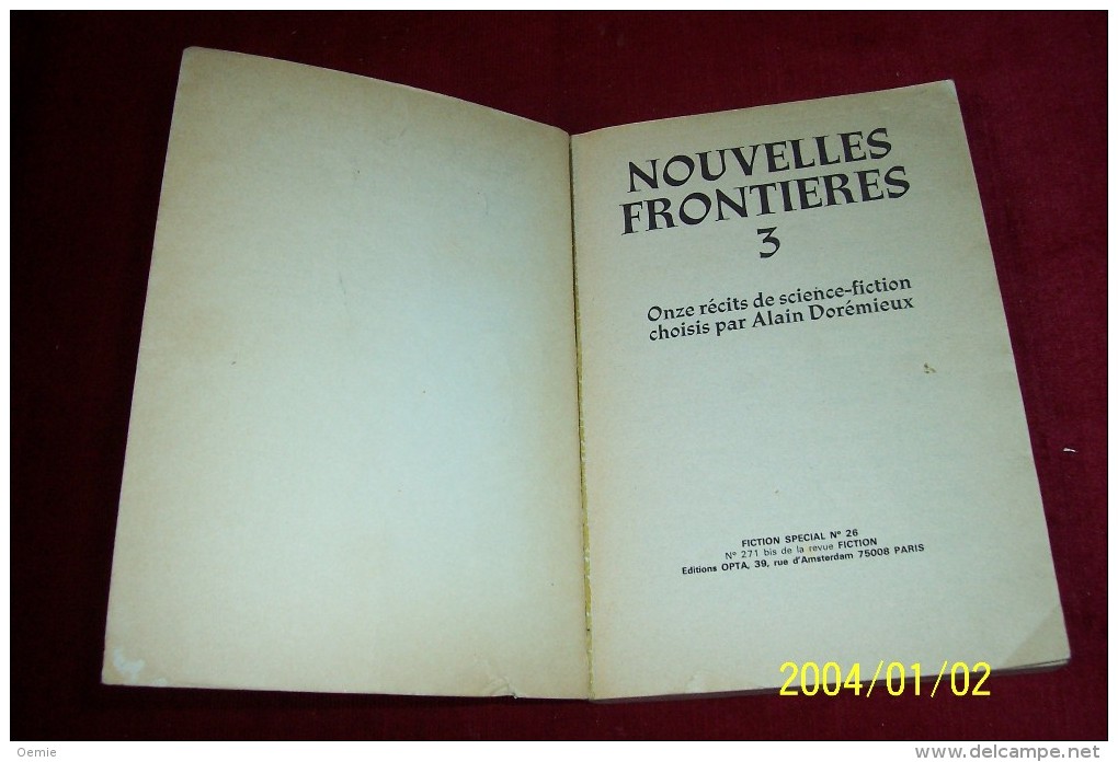 NOUVELLES FRONTIERES 3  N° 26 °°°°°°° - Sonstige & Ohne Zuordnung