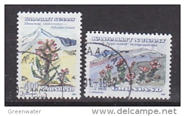 Greenland 1992 Flowering Plants 2v Used (27062AB) - Gebruikt