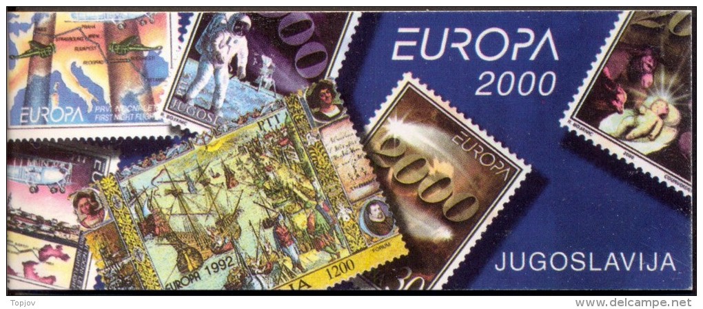 YUGOSLAVIA - JUGOSLAVIA - EUROPA  CEPT  OFFICE  POST  BOOKLET (with 3 Sets)  -SPACE - 2000 - Europe