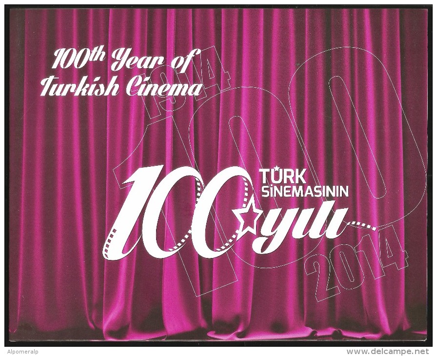 Türkiye 2014 Mi 4142-4145 MNH Centenary Of Turkish Cinema, Special Folder - Neufs