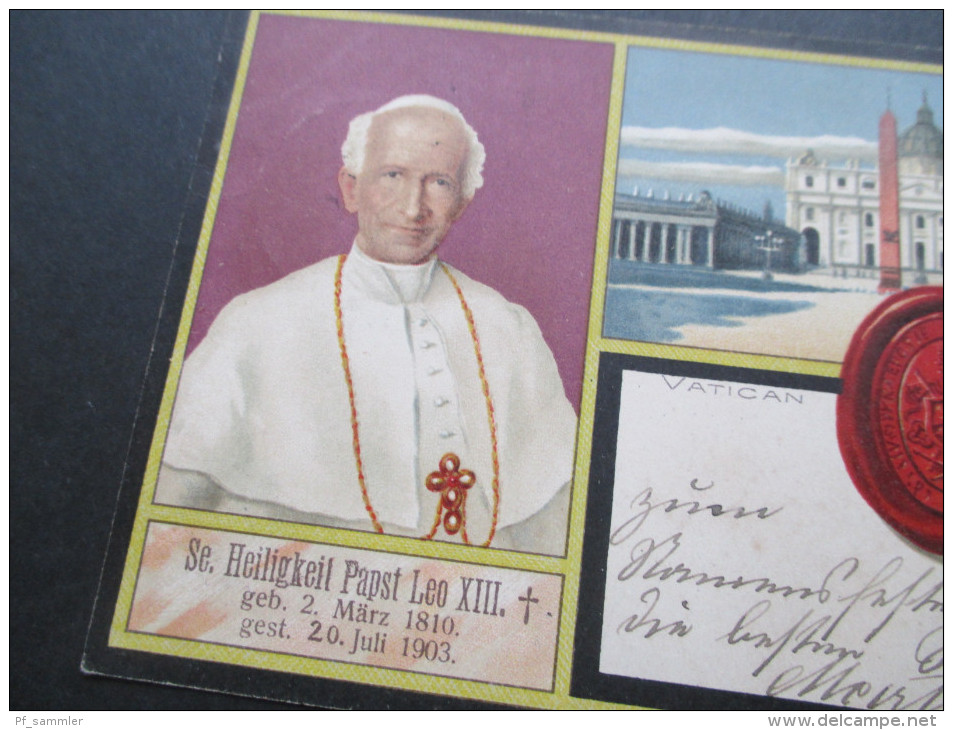 AK / Mehrbildkarte AD Bayern 1903 Se. Heiligkeit Papst Leo XIII. Vatican / Rom - Päpste