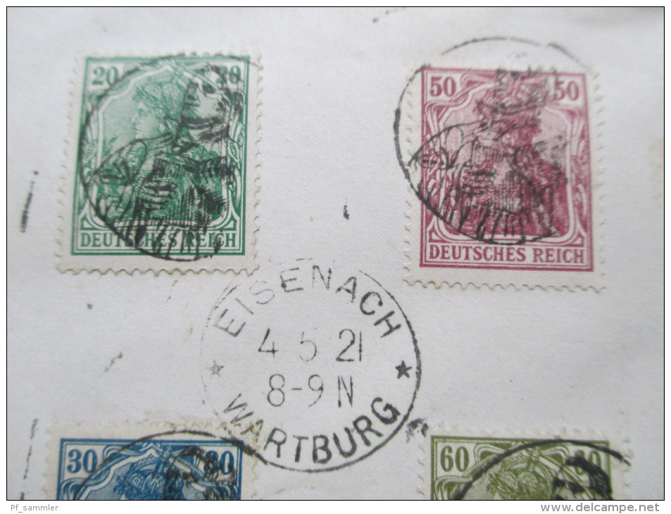 DR 1921 Germania Nr. 140 - 151 Sonderstempel Luther. Luther SST. - Briefe U. Dokumente