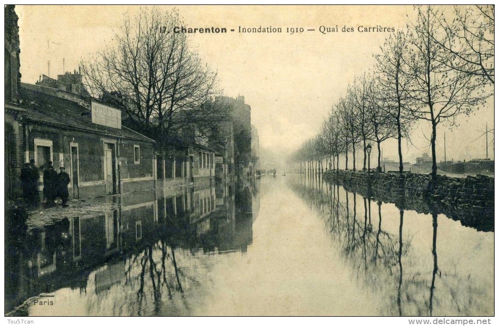 CHARENTON - VAL DE MARNE  - (94) -  CPA DES INONDATIONS DE 1910. - Charenton Le Pont