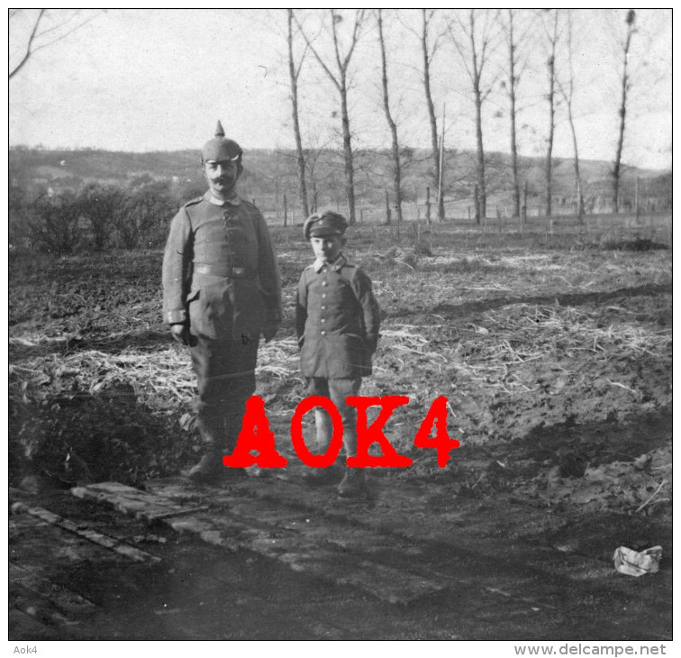 08 Ardennes LANDEVES Ballay Vouziers Kaiser Wilhelm II Parade 1916 3. Armee Orphelin Waise Soldatenkind - War 1914-18