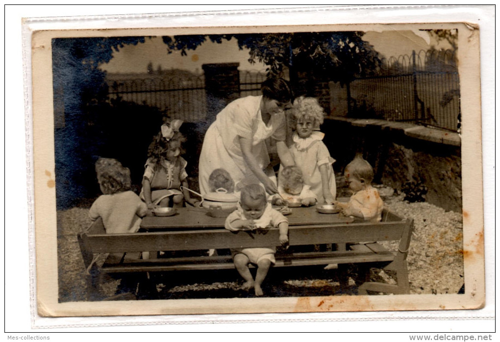 LE GAULT LA FORET - POUPONNIERE DE BLONNAY Soigny Marne Assistance Publique Orphelinat Enfance Carte Photo Rare - Other & Unclassified