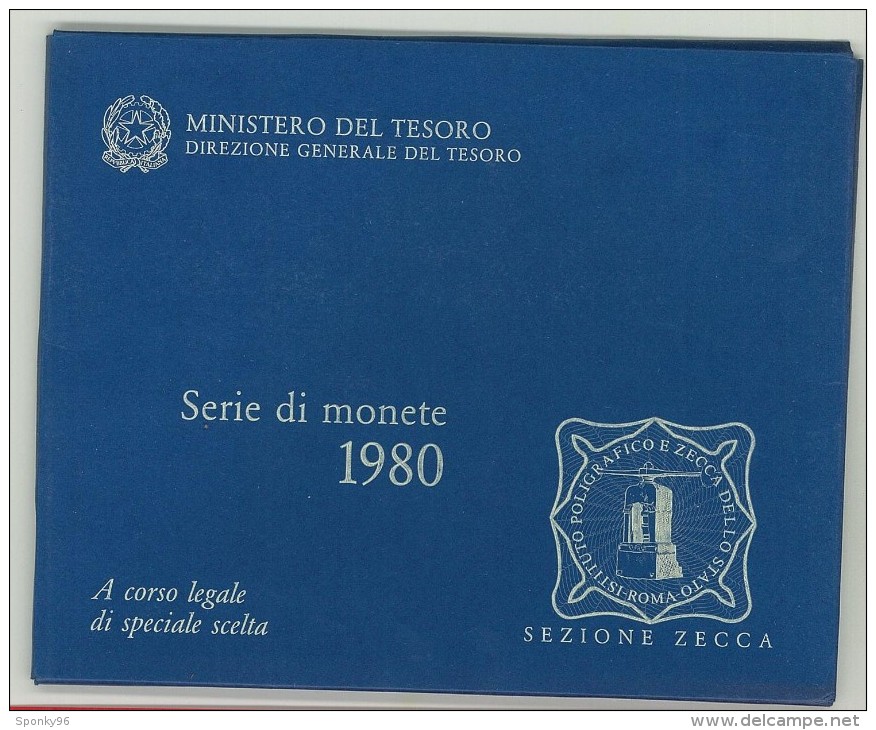 SERIE DIVISIONALE - ZECCA DELLO STATO - ANNO 1980 - 11 MONETE - FDC - ROMA - A CORSO LEGALE DI SPECIALE SCELTA - Jahressets & Polierte Platten