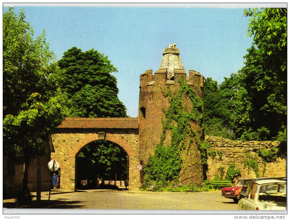 Beeskow - Stadtmauer Mit Pulverturm - Mark - Beeskow