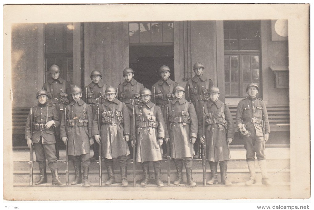 Carte Photo  - Militaires Avec Armes - Andere & Zonder Classificatie