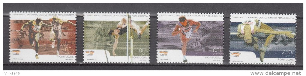 Portugal 2001,4V In Set,athletics,athletiek,leichtathletik,athlétisme,atletismo,atletica, MNH/Postfris(A2271) - Atletiek