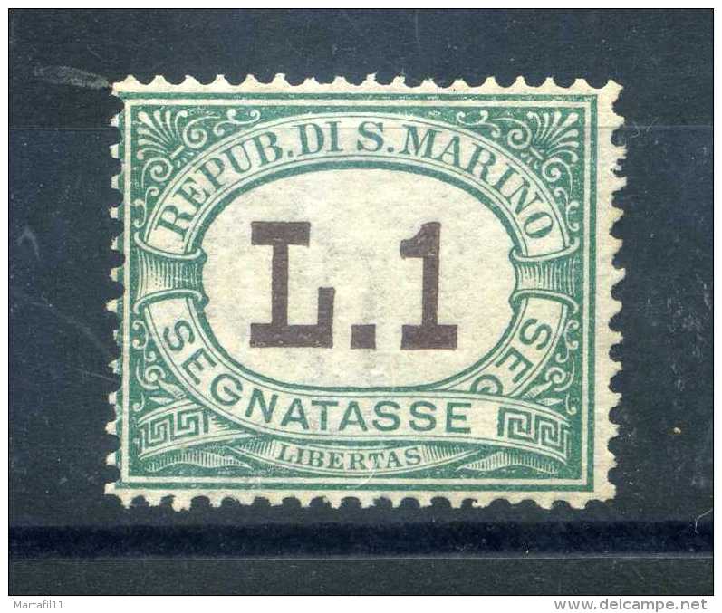 1924 SAN MARINO N.15 SENZA GOMMA (WITHOUT GUM) - Segnatasse