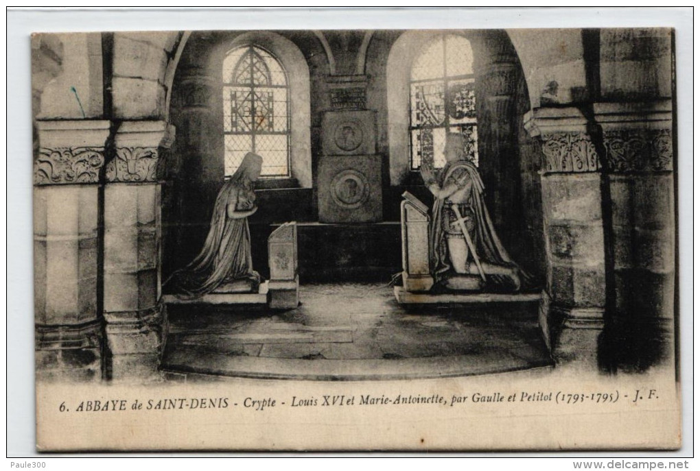 Saint Denis - Abbaye - Crypte - Louis XVI Et Marie Antoinette - Saint Denis