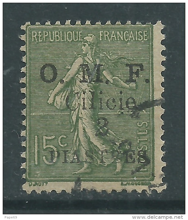 Cilicie N° 93 O   1 Pi.  Sur  15 C. Vert-olive  , Légère Oblitération,  TB - Other & Unclassified