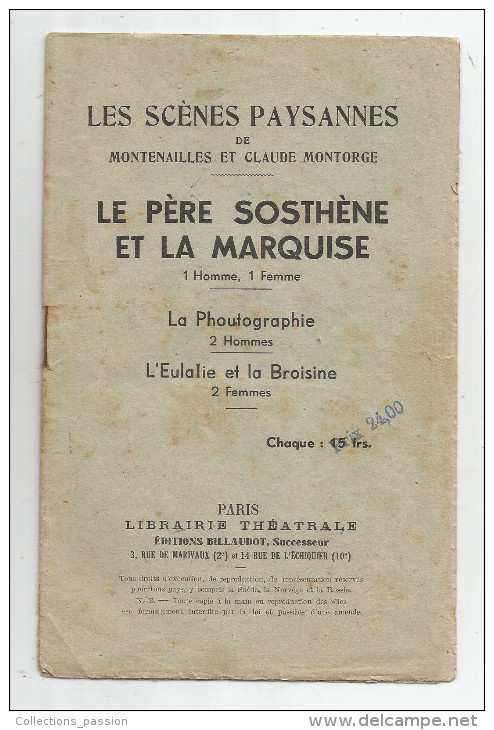 G-I-E , LES SCENES PAYSANNES De Montenailles Et C. Montorge , Le Père Sosthéne Et La Marquise , Frais Fr : 1.75€ - French Authors