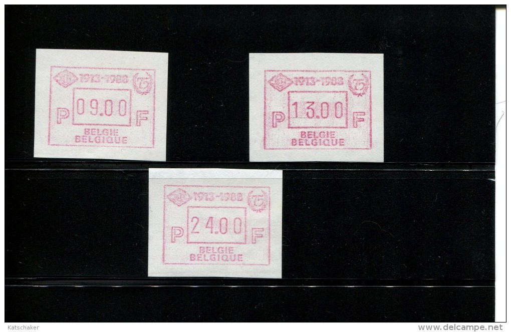 BELGIE POSTFRIS MINT NEVER HINGED POSTFRISCH EINWANDFREI OCB ATM72 SET 9-13-24 - 1980-99