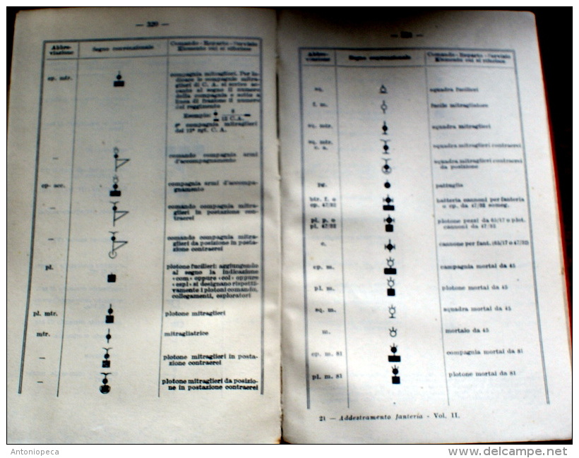 ITALIA REGNO 1939 LIBRO "ADDESTRAMENTO PER LA FANTERIA"