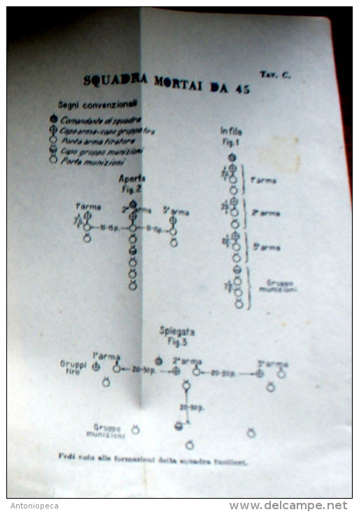 ITALIA REGNO 1939 LIBRO "ADDESTRAMENTO PER LA FANTERIA"