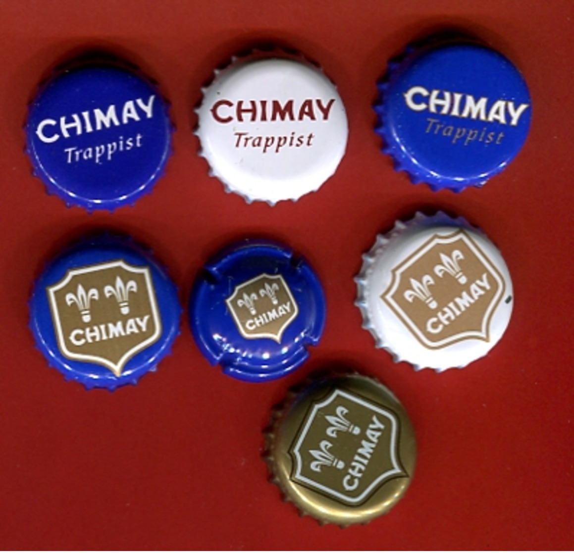 1Bb - Lot 7 Capsules Bière Toutes Différentes " CHIMAY Trappist " Pour Collection - Cerveza