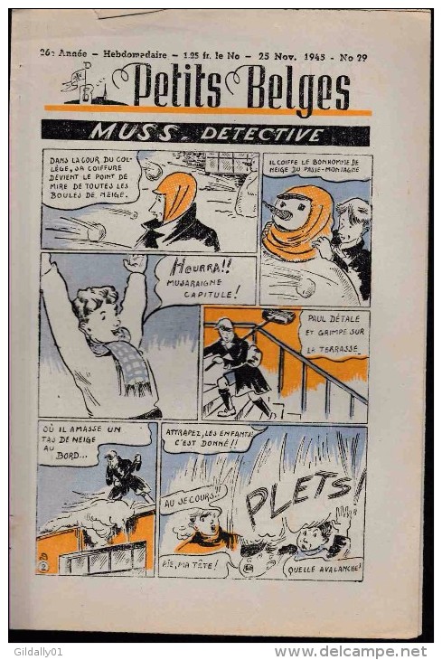 Hebdo.  PETITS BELGES.    N°29     25 Novembre 1945.   (BD-Musc Détective - Klik Le Petit Lutin) - Andere & Zonder Classificatie