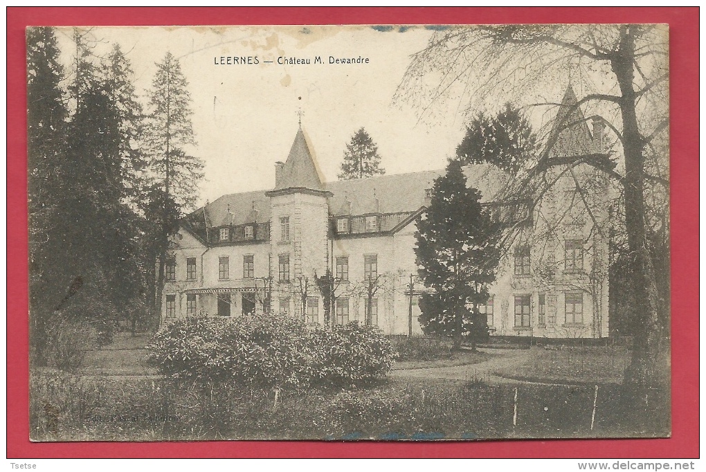 Leernes - Château M. Dewandre  ( Voir Verso ) - Fontaine-l'Eveque