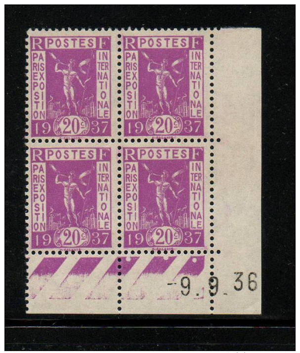 FRANCE    COIN DATE    NEUF Sans Charnière   N°  322    N**  Du  09/09/1936 - 1930-1939