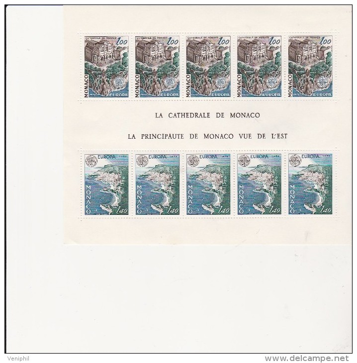 MONACO-  BLOC FEUILLET N° 14 NEUF XX ANNEE 1978     COTE : 47 € - Blocks & Sheetlets