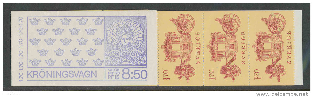 SUEDE 1978 - CARNET  YT C1020 - Facit H309 - Neuf ** MNH - Carrosse Du Couronnement - 1951-80