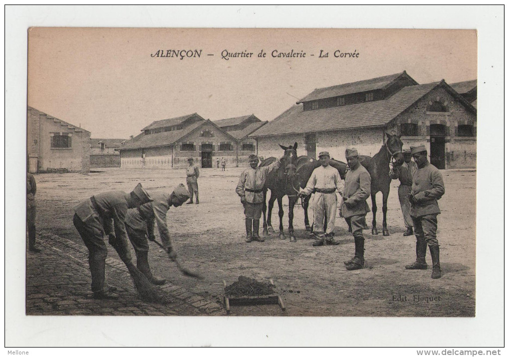 CAVALERIE - ALENCON - Quartier De Cavalerie - La Corvée - Guerre 14-18 - 1914-18