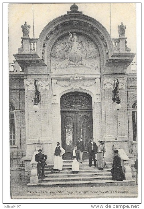 SAINTE ADRESSE (76) Porte Monumentale Du Palais Des Régates Belle Animation - Sainte Adresse