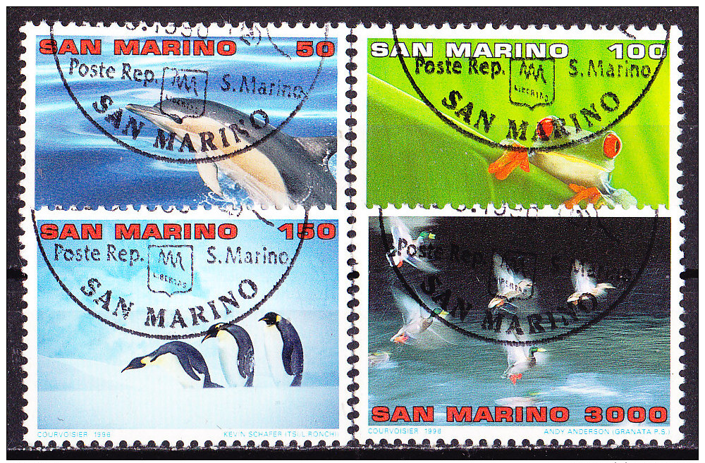 -San Marino 1996-Natura-serie Non Completa Usata - Protezione Dell'Ambiente & Clima