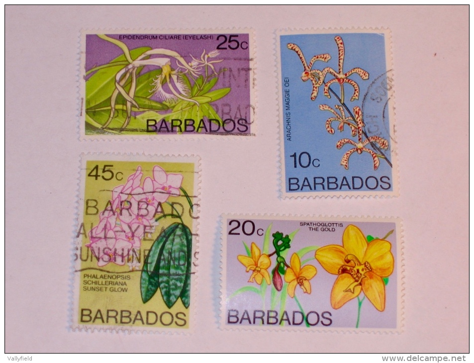 BARBADES / BARBADOS   1974-7  LOT #7  FLOWERS - Barbades (1966-...)