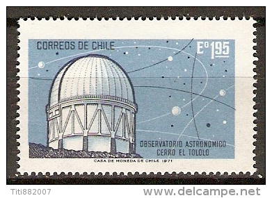 CHILI   .   1971.    Y&T N° 374 **.     Observatoire Astronomique - Chile