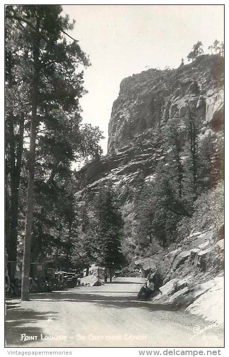 262463-Colorado, Colorado Springs, RPPC, South Cheyenne Canon, Point Lookout, Sanborn Photo No S-1110 - Colorado Springs