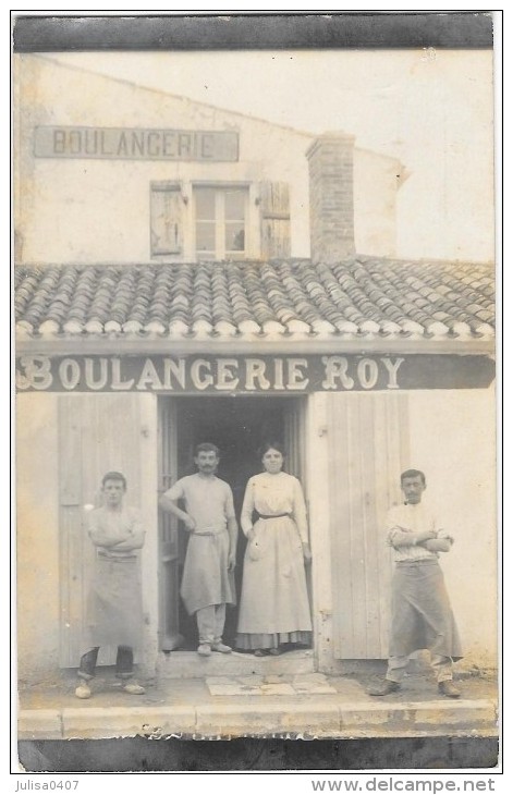 BOULANGERIE ROY Carte Photo Devanture Belle Animation - Magasins