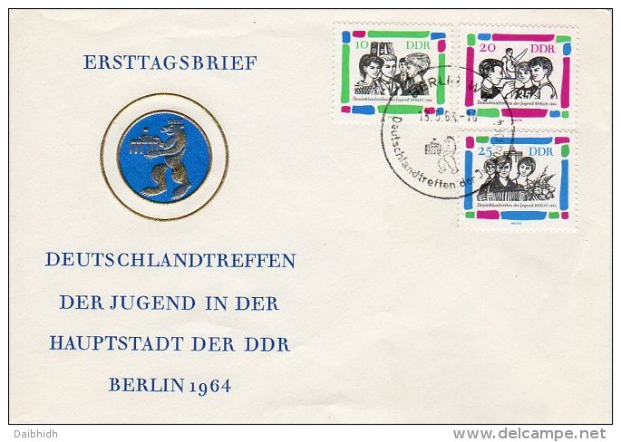 DDR 1964 Youth Meeting Set On FDC..  Michel 1022-24 - Other & Unclassified