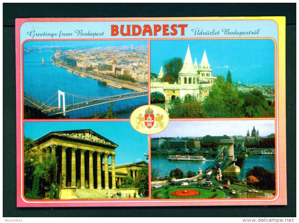 HUNGARY  -  Budapest  Multi View  Unused Postcard - Hungary