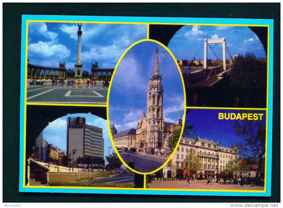 HUNGARY  -  Budapest  Multi View  Unused Postcard - Hongarije