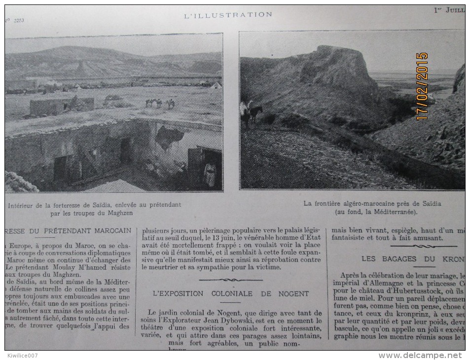 1905 Forteresse  Saidia  Maroc - Autres & Non Classés